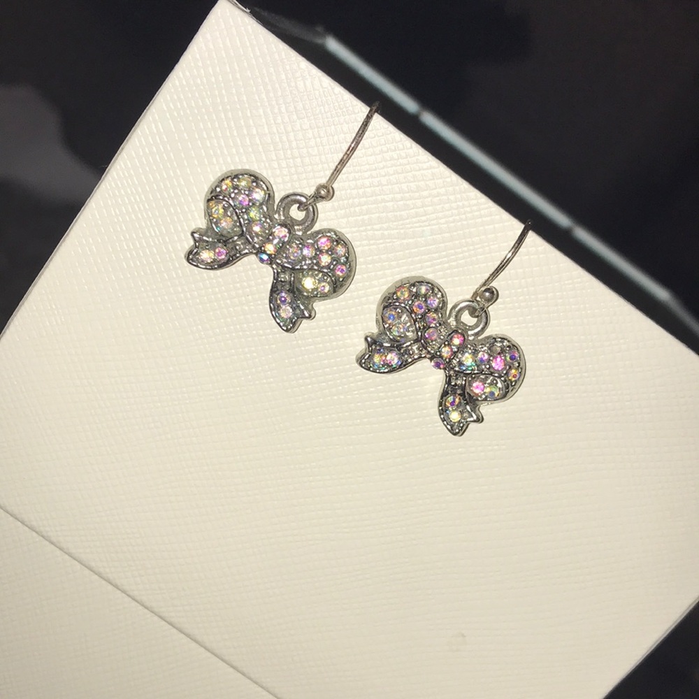 homemade bow earrings